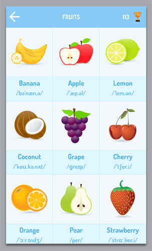 fruit in english